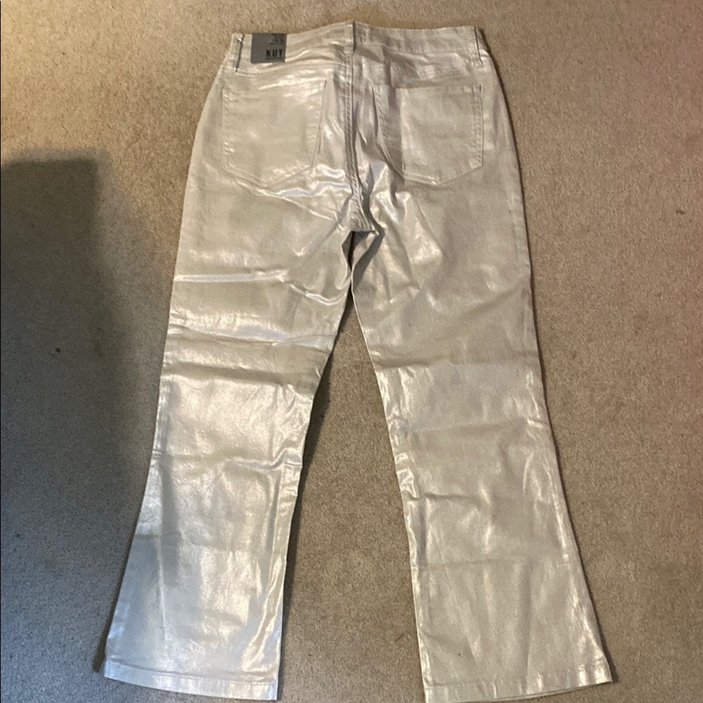 Kut from the Kloth Shimmering Silver Pants - Picture 6 of 8